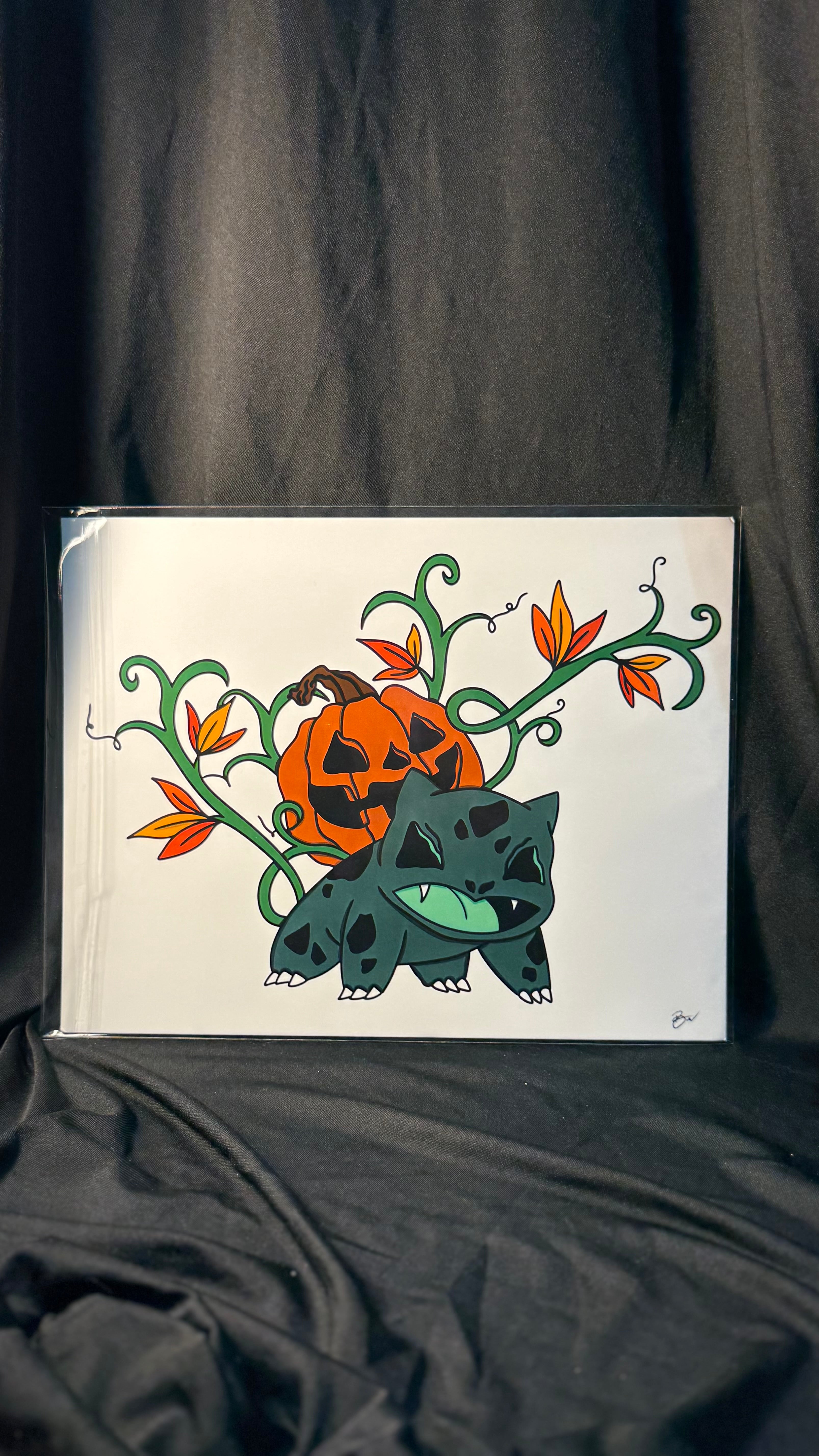 Halloween bulby print
