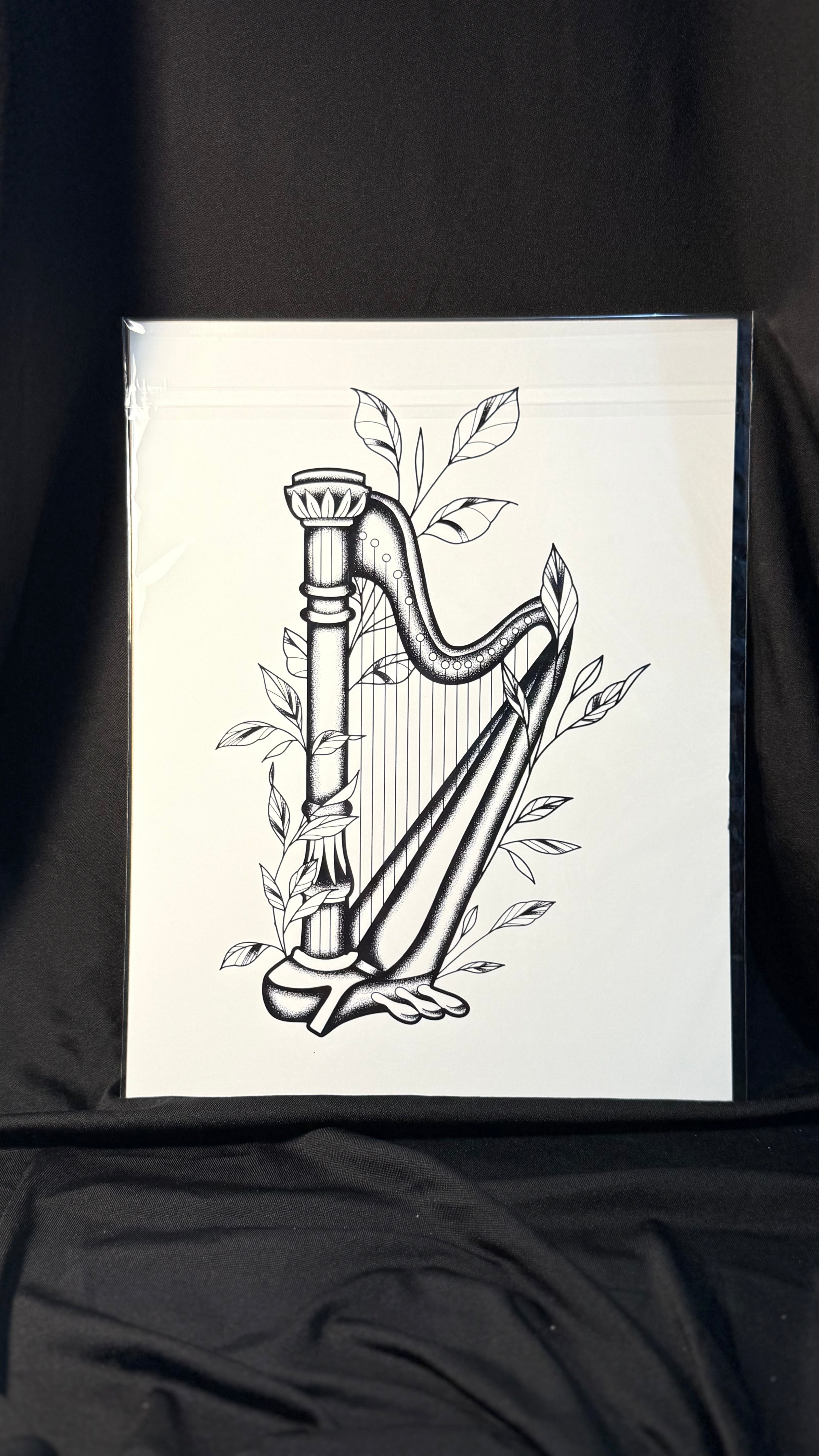 Harp print