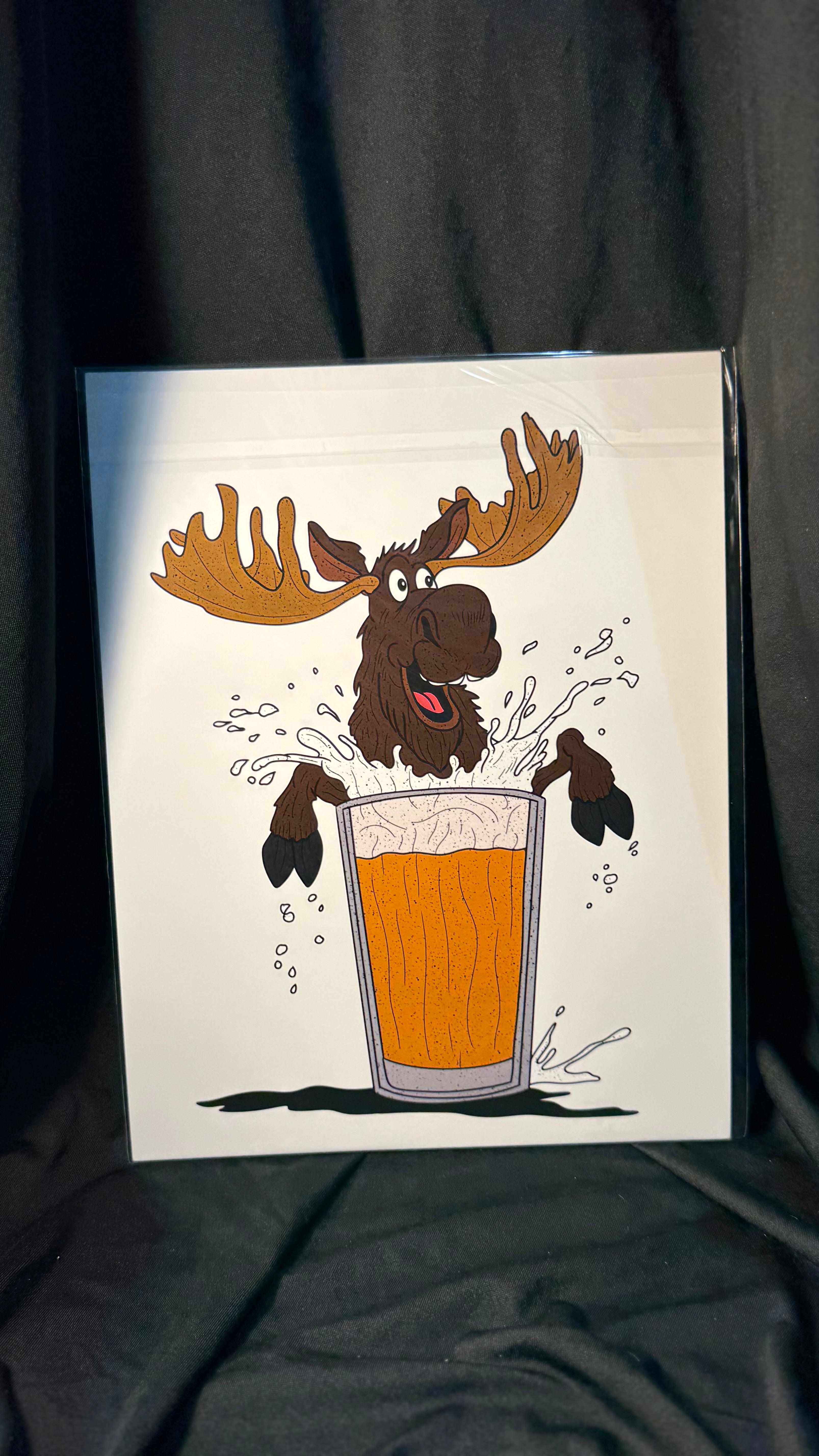 Beer moose print