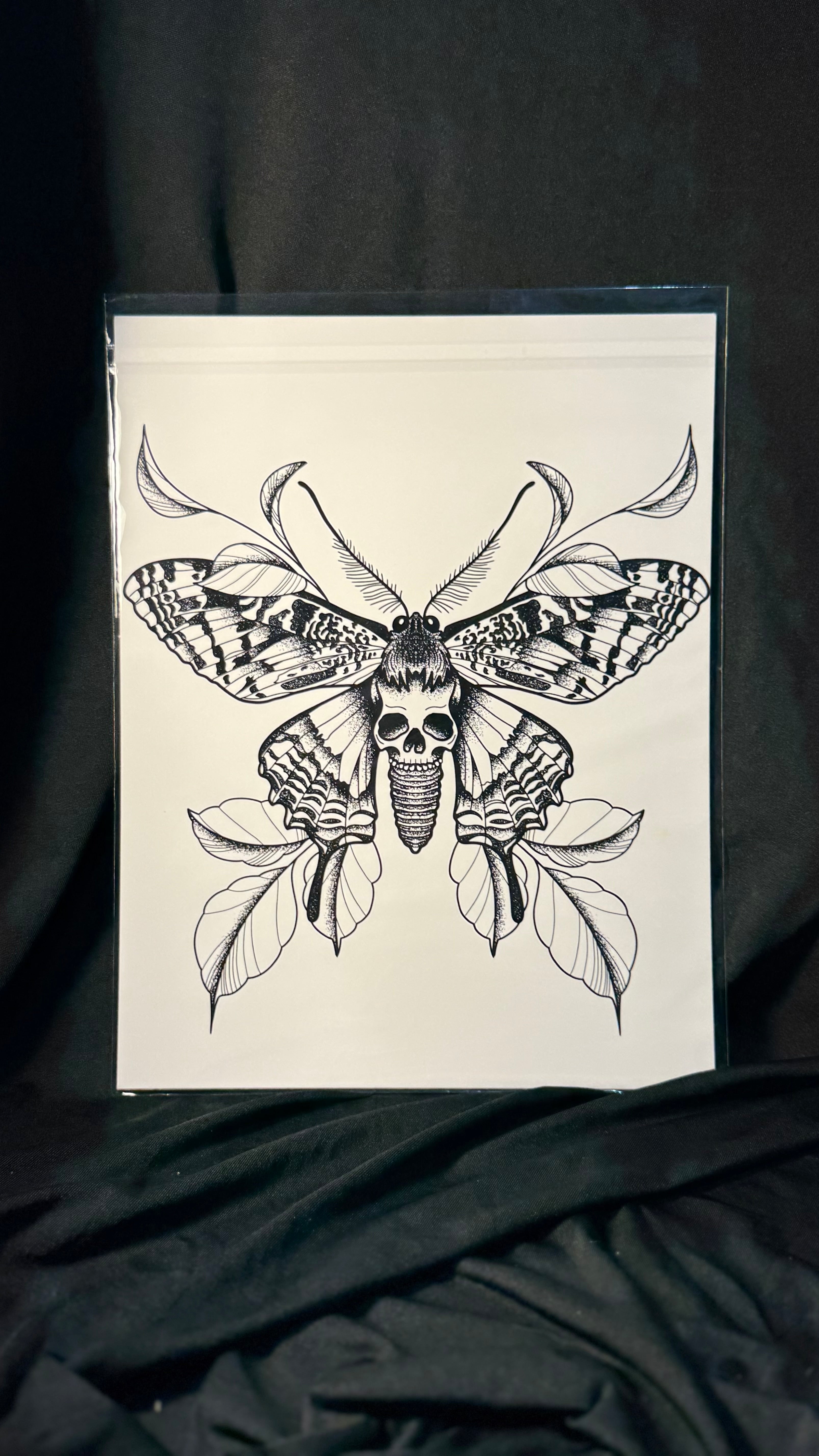 Death moth print