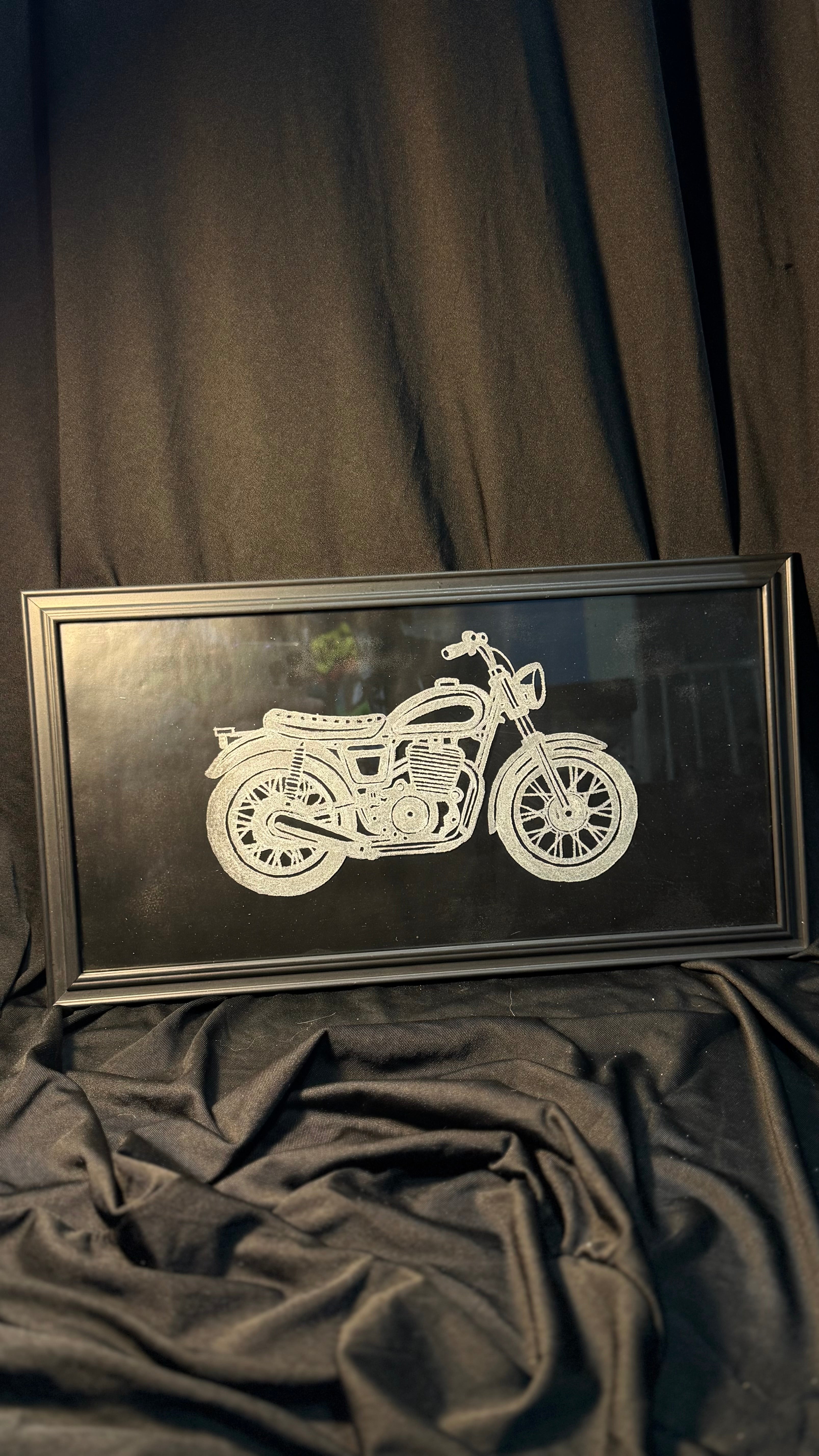 Motorcycle engraving