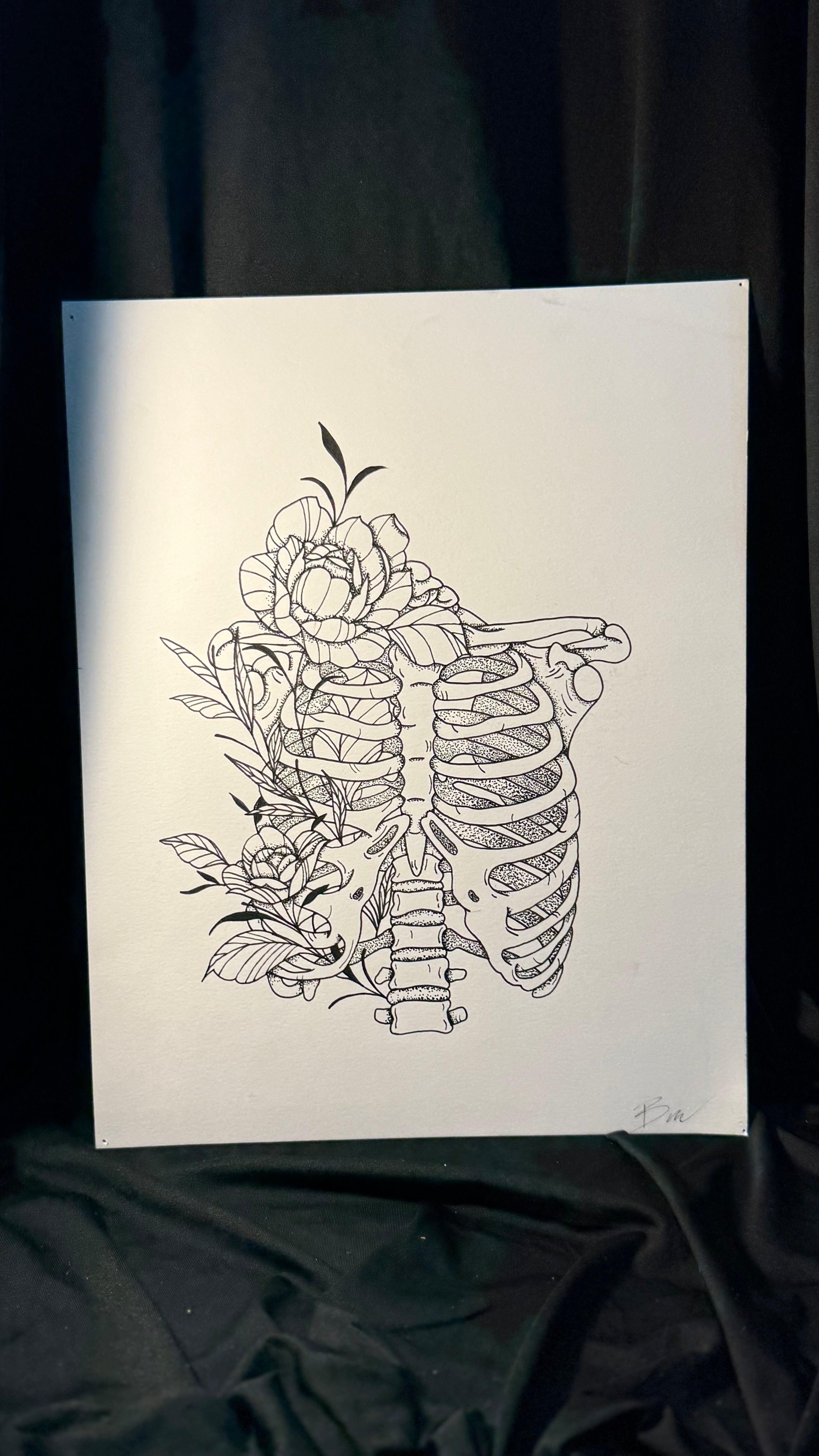 Floral rib cage