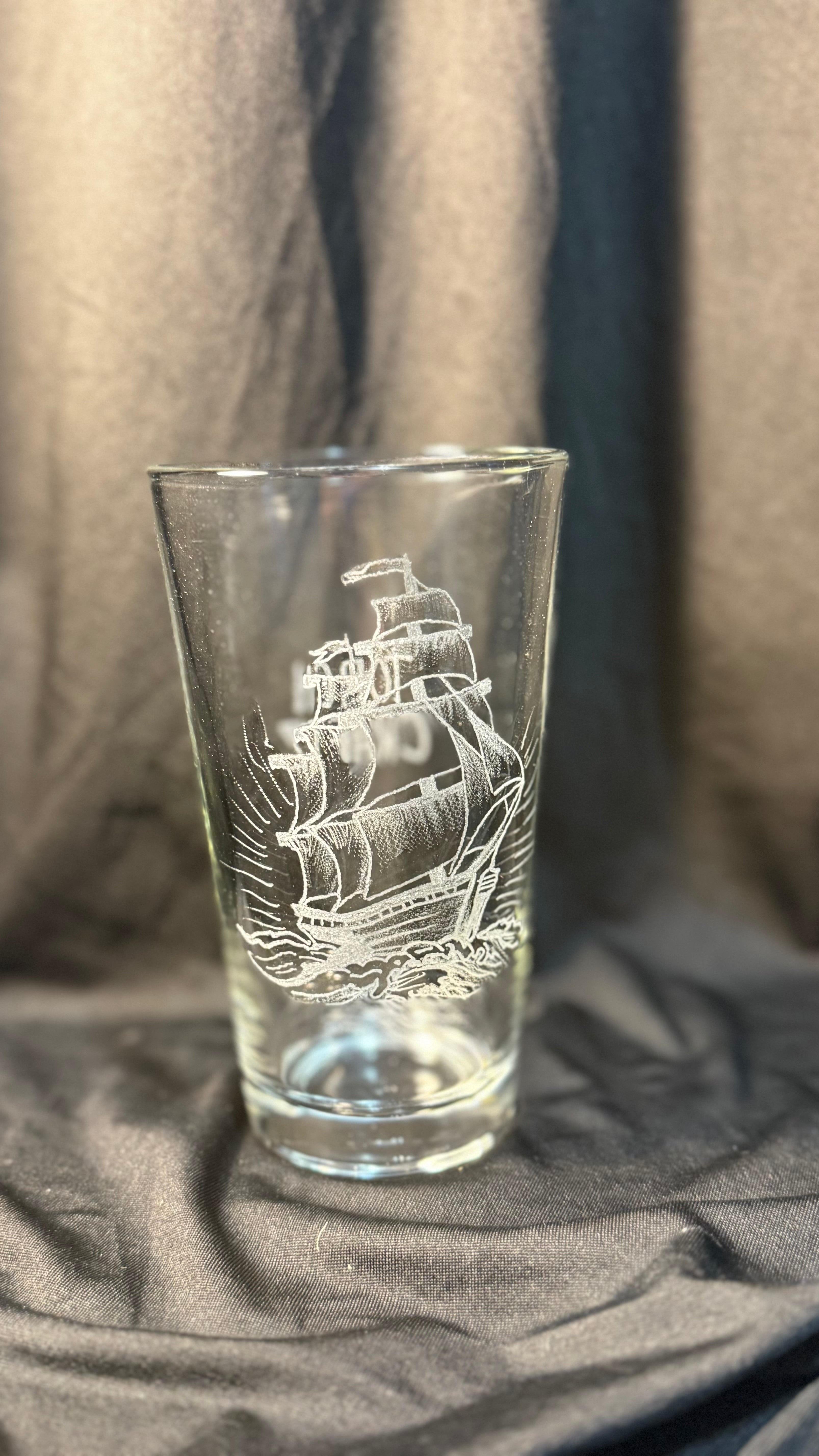 Clipper ship engraving