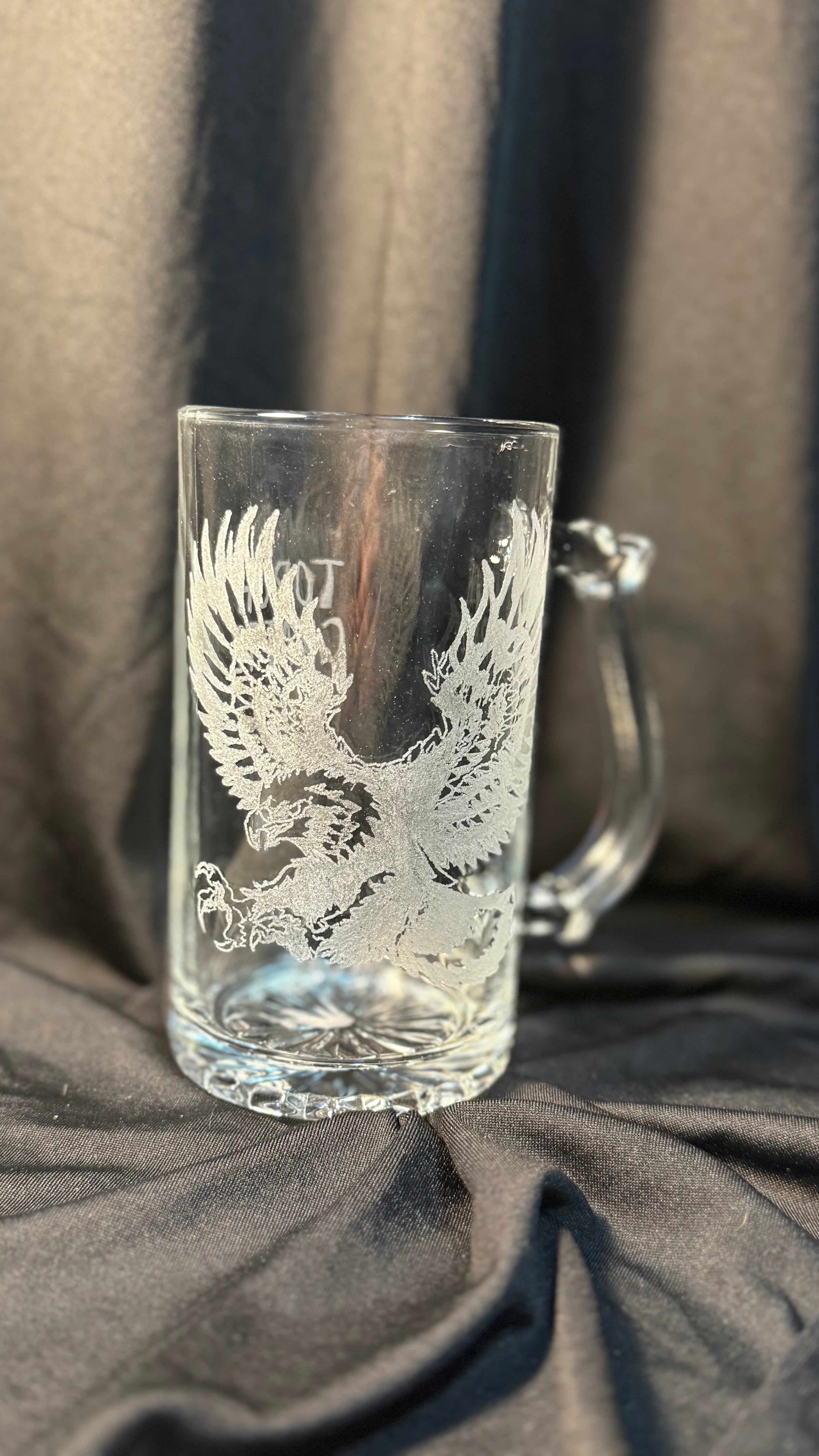 Eagle engraving