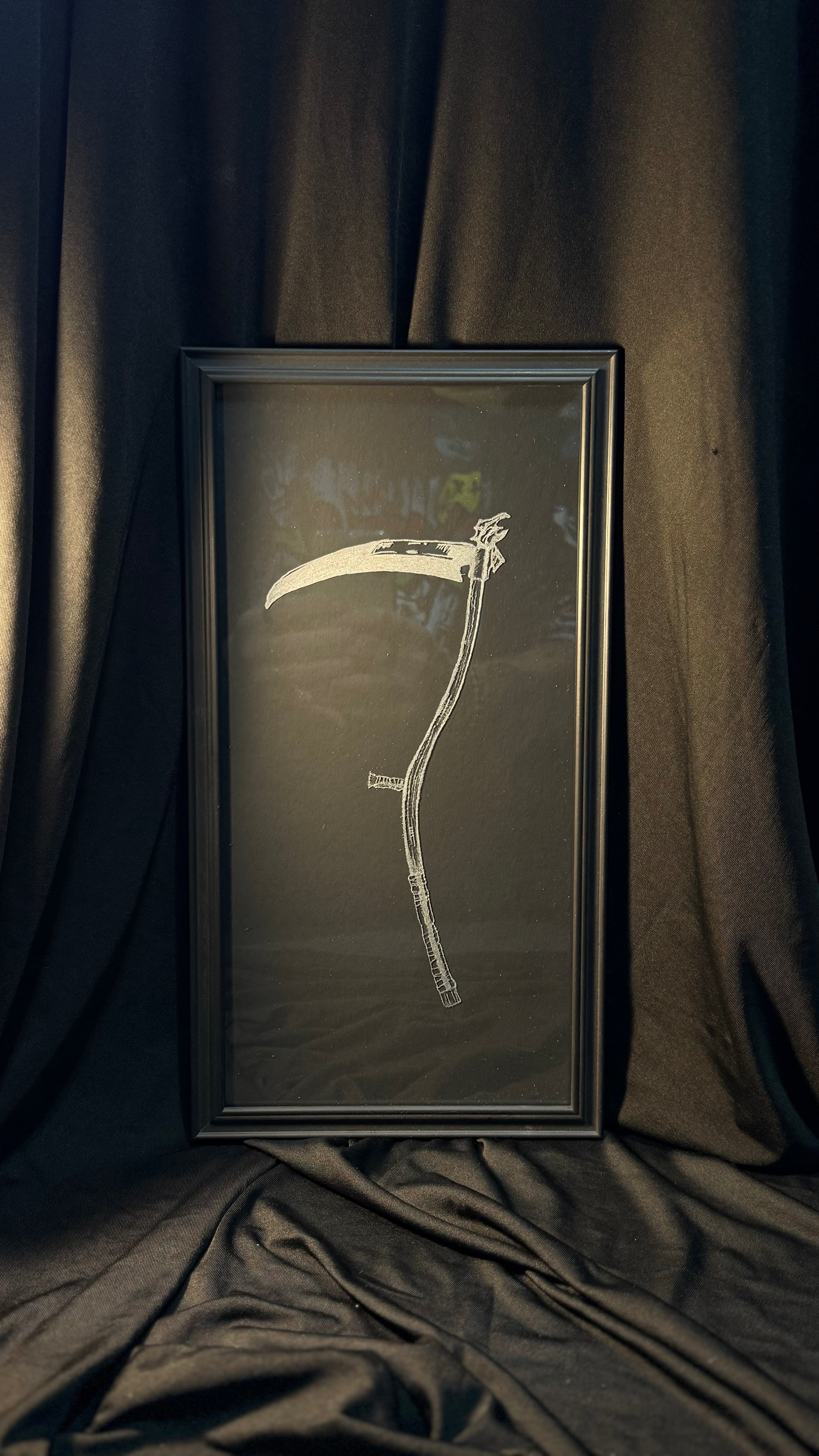 Scythe engraving